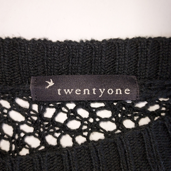 twentyone Whimsygoth Witchy Tie Front Crop Top One Size - Picture 7 of 8